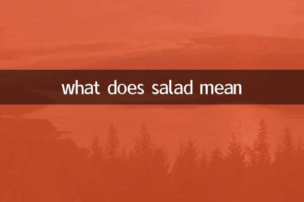 サラダってどういう意味ですか
