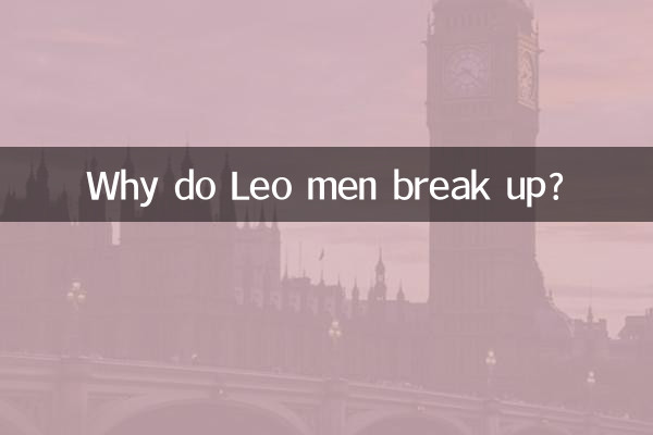 Why do Leo men break up?