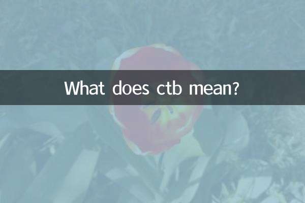 Cosa significa ctb?