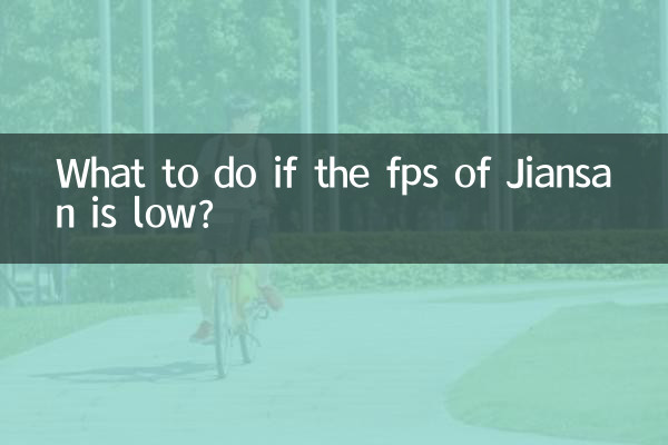 Cosa fare se gli fps di Jiansan sono bassi?