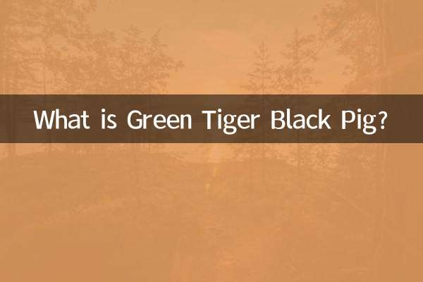青虎黑猪是什么