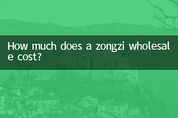 ज़ोंग्ज़ी की थोक लागत कितनी है?