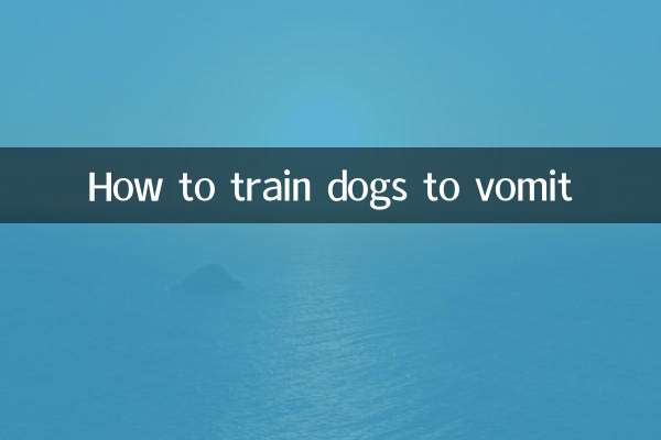 Wie man Hunde trainiert, um sich zu übergeben