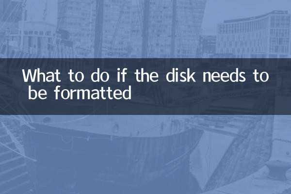 Que faire si le disque doit être formaté