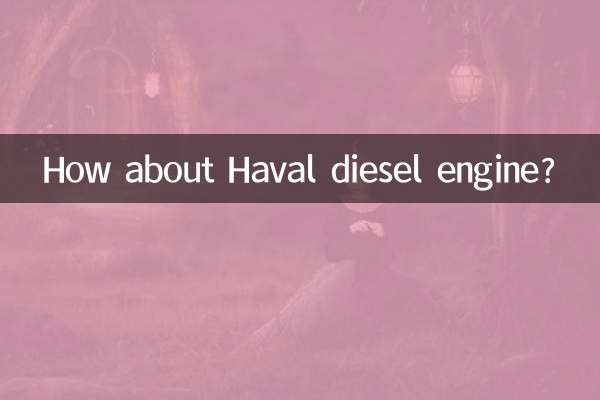 How about Haval diesel engine
