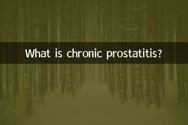 Was ist chronische Prostatitis?