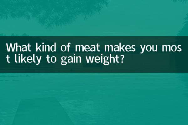 What kind of meat makes you most likely to gain weight?
