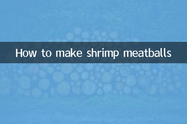 How to make shrimp meatballs