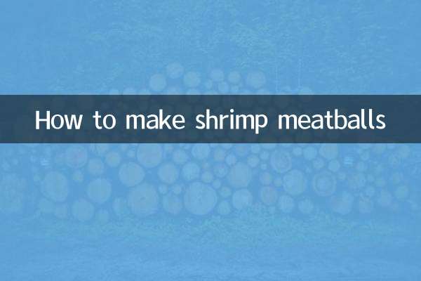 How to make shrimp meatballs