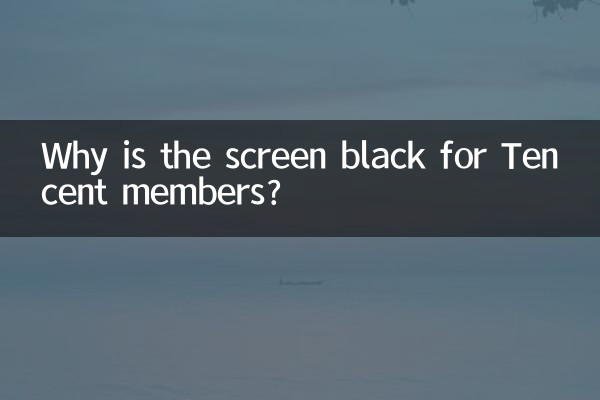 Pourquoi l'écran est-il noir pour les membres de Tencent ?