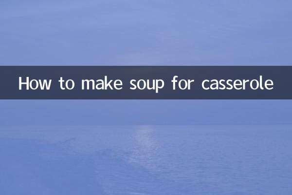 Cómo hacer sopa para cazuela.