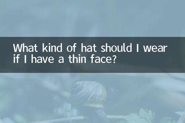 What kind of hat should I wear if I have a thin face?