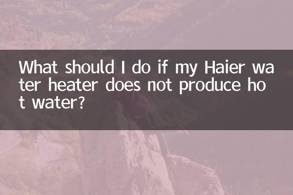 Que dois-je faire si mon chauffe-eau Haier ne produit pas d'eau chaude ?