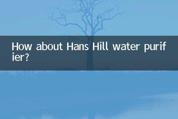 Как насчет очистителя воды Hans Hill?