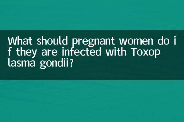 임산부가 Toxoplasma gondii에 감염된 경우 어떻게 해야 합니까?