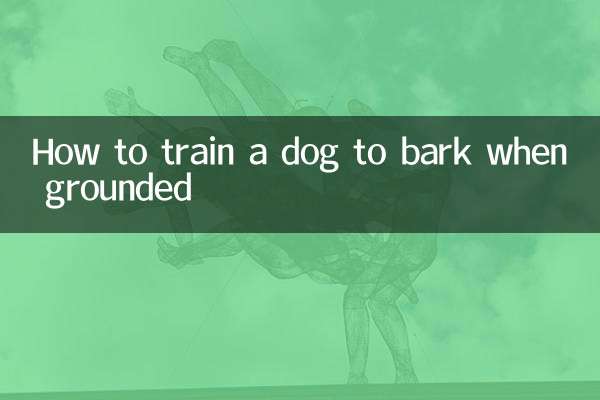 接地時に吠えるように犬を訓練する方法