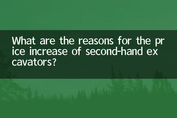 What are the reasons for the price increase of second-hand excavators?