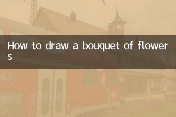 Como desenhar um buquê de flores