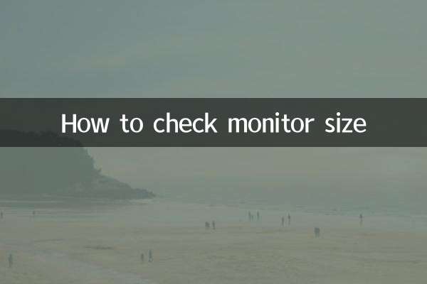 How to check monitor size