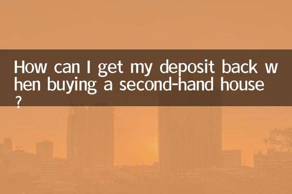 Como posso recuperar meu depósito ao comprar uma casa usada?