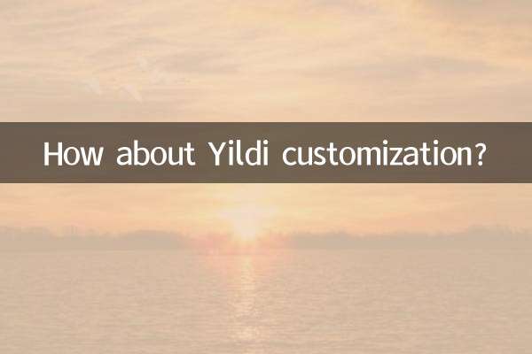 Yildiのカスタマイズはどうですか？