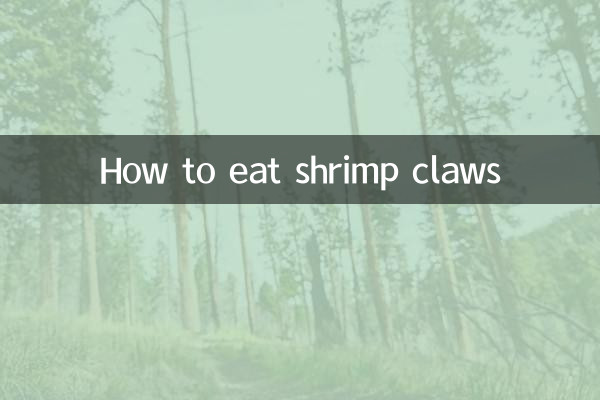 Cómo comer pinzas de camarón