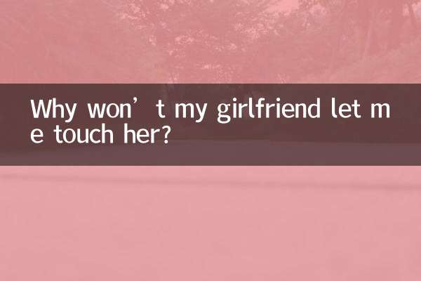 Why won’t my girlfriend let me touch her?