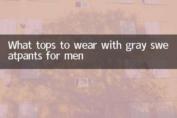 Quels hauts porter avec un pantalon de survêtement gris pour homme