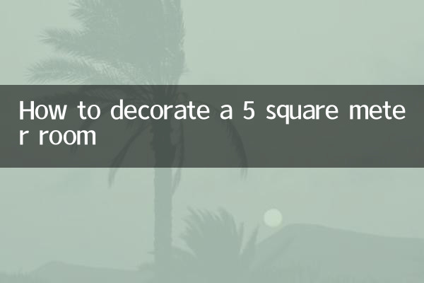 How to decorate a 5 square meter room