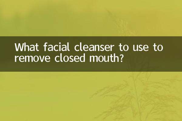 Welchen Gesichtsreiniger zur Entfernung geschlossener Mundwinkel verwenden?