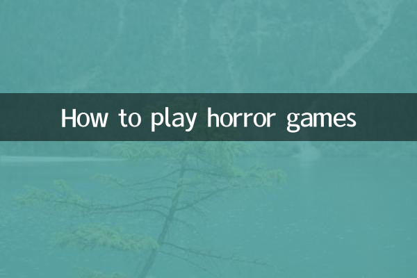 How to play horror games