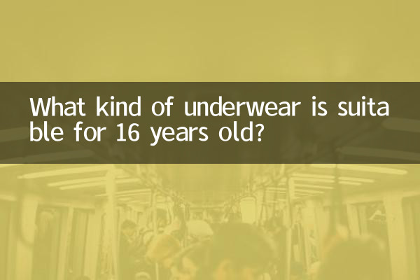 16 साल के बच्चों के लिए किस प्रकार का अंडरवियर उपयुक्त है?