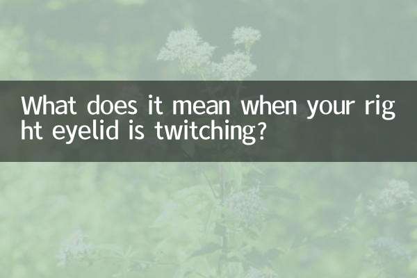 আপনার ডান চোখের পাতা নাড়লে এর অর্থ কী?