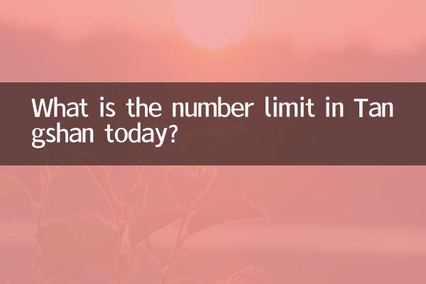 आज तांगशान में संख्या सीमा क्या है?
