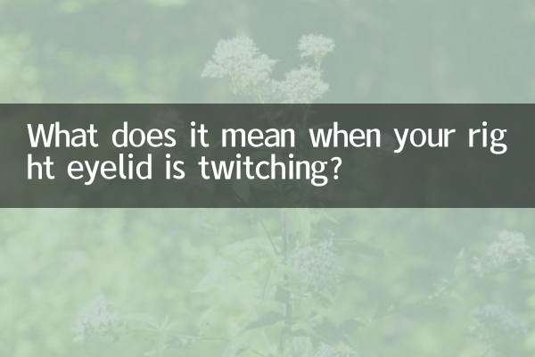 আপনার ডান চোখের পাতা নাড়লে এর অর্থ কী?