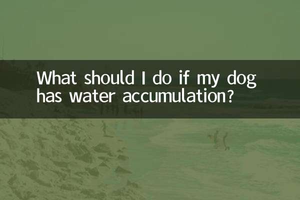 আমার কুকুরের জল জমে থাকলে আমার কী করা উচিত?