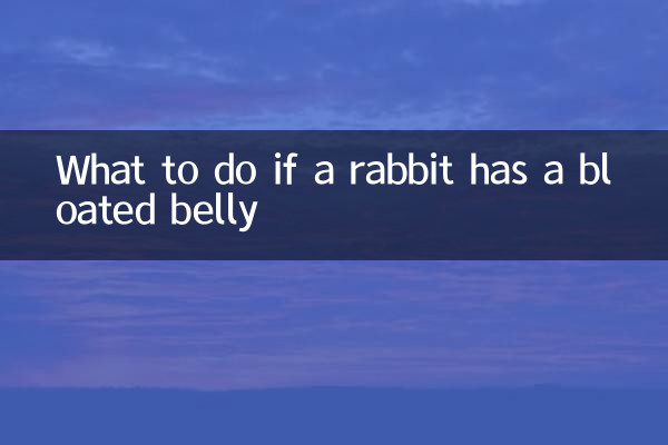 Cosa fare se il coniglio ha la pancia gonfia