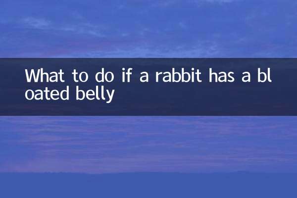 Cosa fare se il coniglio ha la pancia gonfia