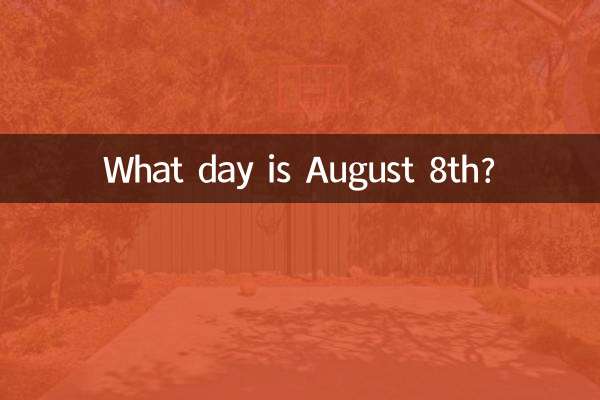 Che giorno è l'8 agosto?