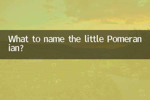 छोटे पोमेरेनियन का क्या नाम रखें?