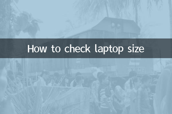 लैपटॉप का साइज कैसे चेक करें
