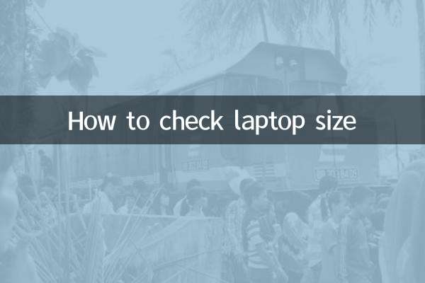 लैपटॉप का साइज कैसे चेक करें