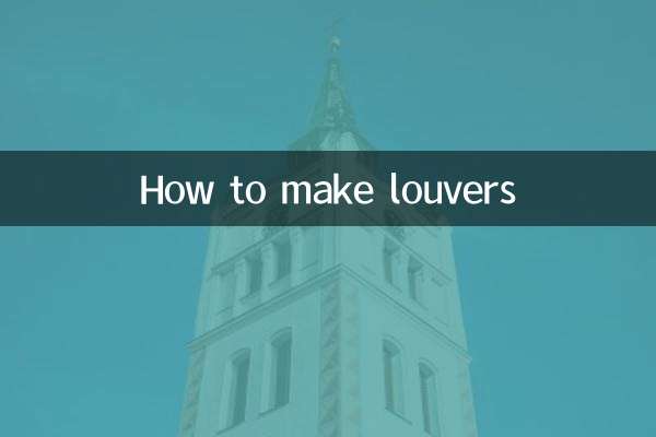 Comment faire des persiennes