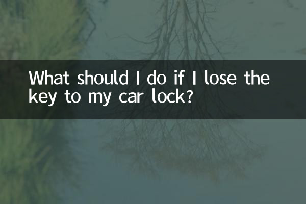 Was soll ich tun, wenn ich den Schlüssel für mein Autoschloss verliere?