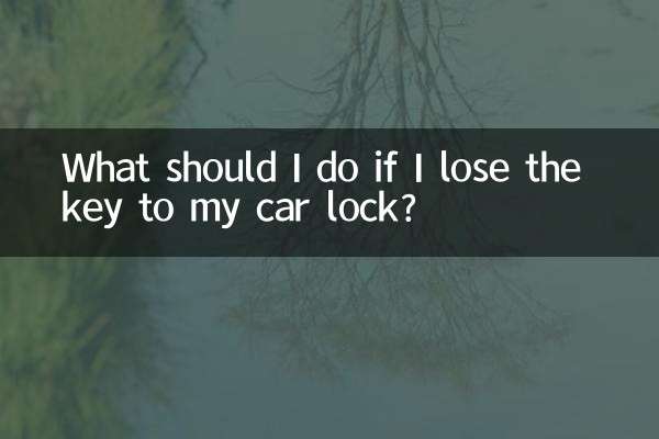 Was soll ich tun, wenn ich den Schlüssel für mein Autoschloss verliere?