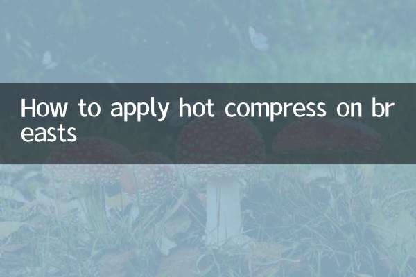 Come applicare un impacco caldo sul seno