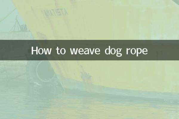 Comment tisser une corde pour chien