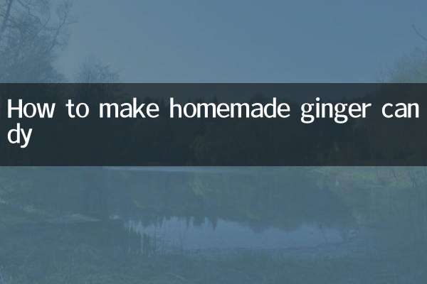 Comment faire des bonbons au gingembre maison