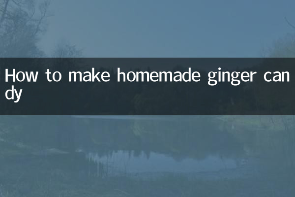 Cómo hacer dulces de jengibre caseros