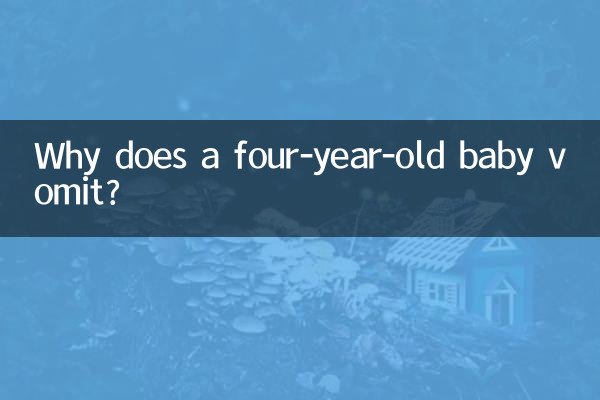 4歳の赤ちゃんが嘔吐するのはなぜですか?
